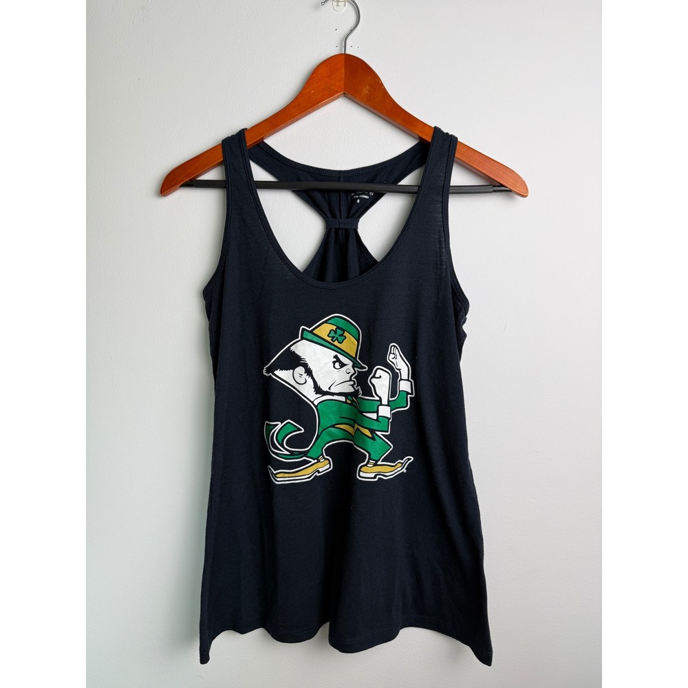 CHAMPION Notre Dame Fighting Irish Tank Top Womens Black Racerback S
